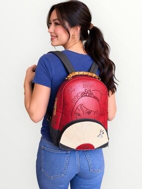 Loungefly Disney Mulan Fan Pin Collector Mini Backpack Exclusive Rare